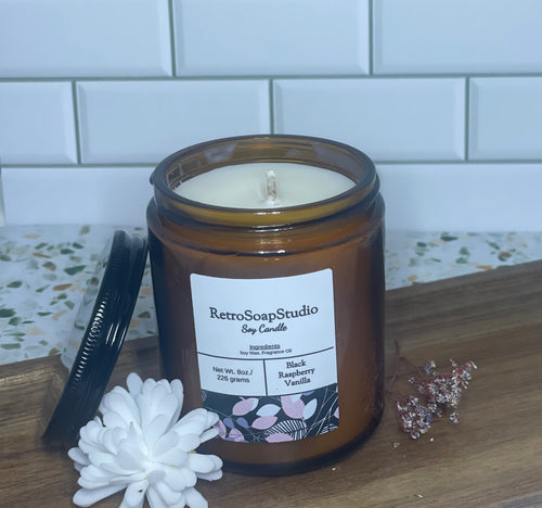 Soy Candle -Black Raspberry Vanilla